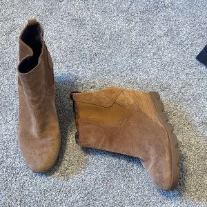 Sorrel Joan Uptown Wedge Waterproof Leather Chelsea Boots
